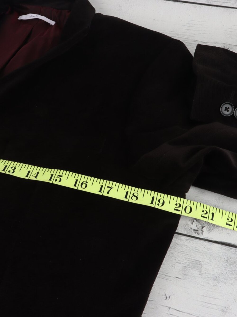 Men's Calvin Klein Slim Fit Suit Jacket, Black, Medium, Lined, Inside Pockets - Picture 7 of 10